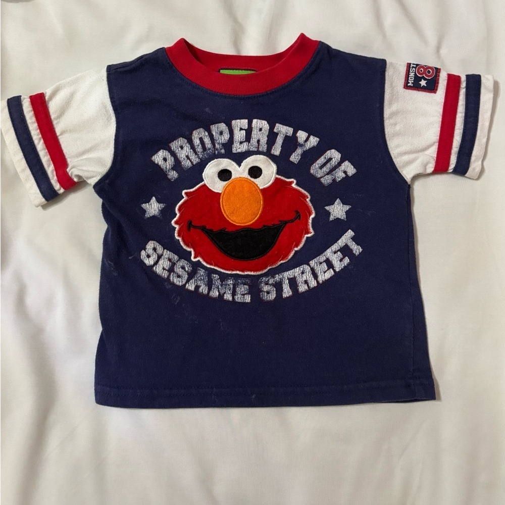 Vintage 2006 Sesame Street Elmo Toddler Shirt Size 18M Monster Club